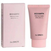 Eco Earth Power Pink Sun Cream Spf50+ - Крем солнцезащитный для лица для чувствительной кожи
